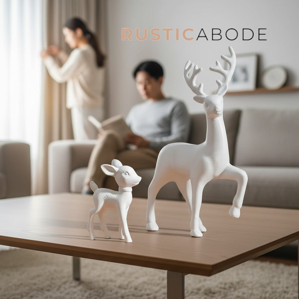 Deer & Fawn Sculptures