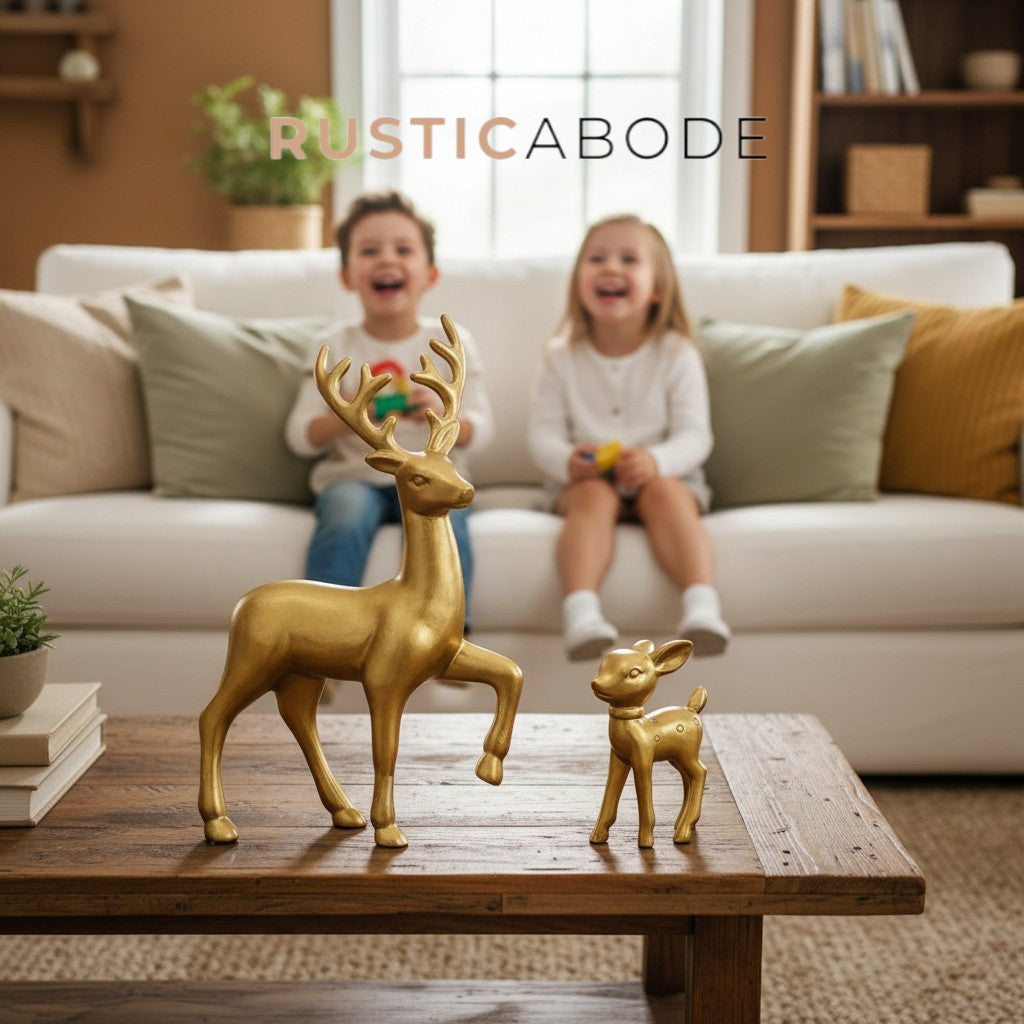 Deer & Fawn Sculptures