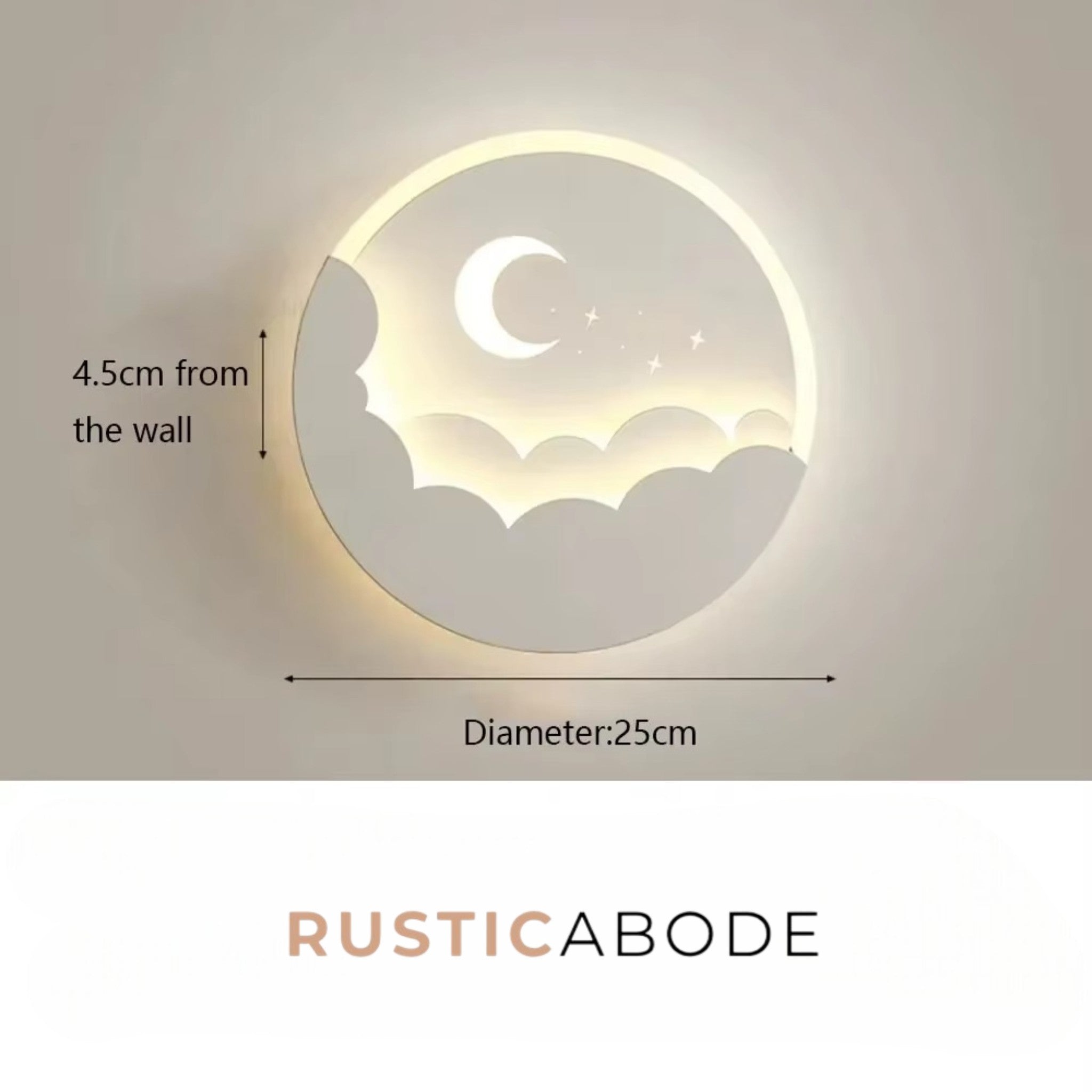 LED Moon & Stars Wall Lamp