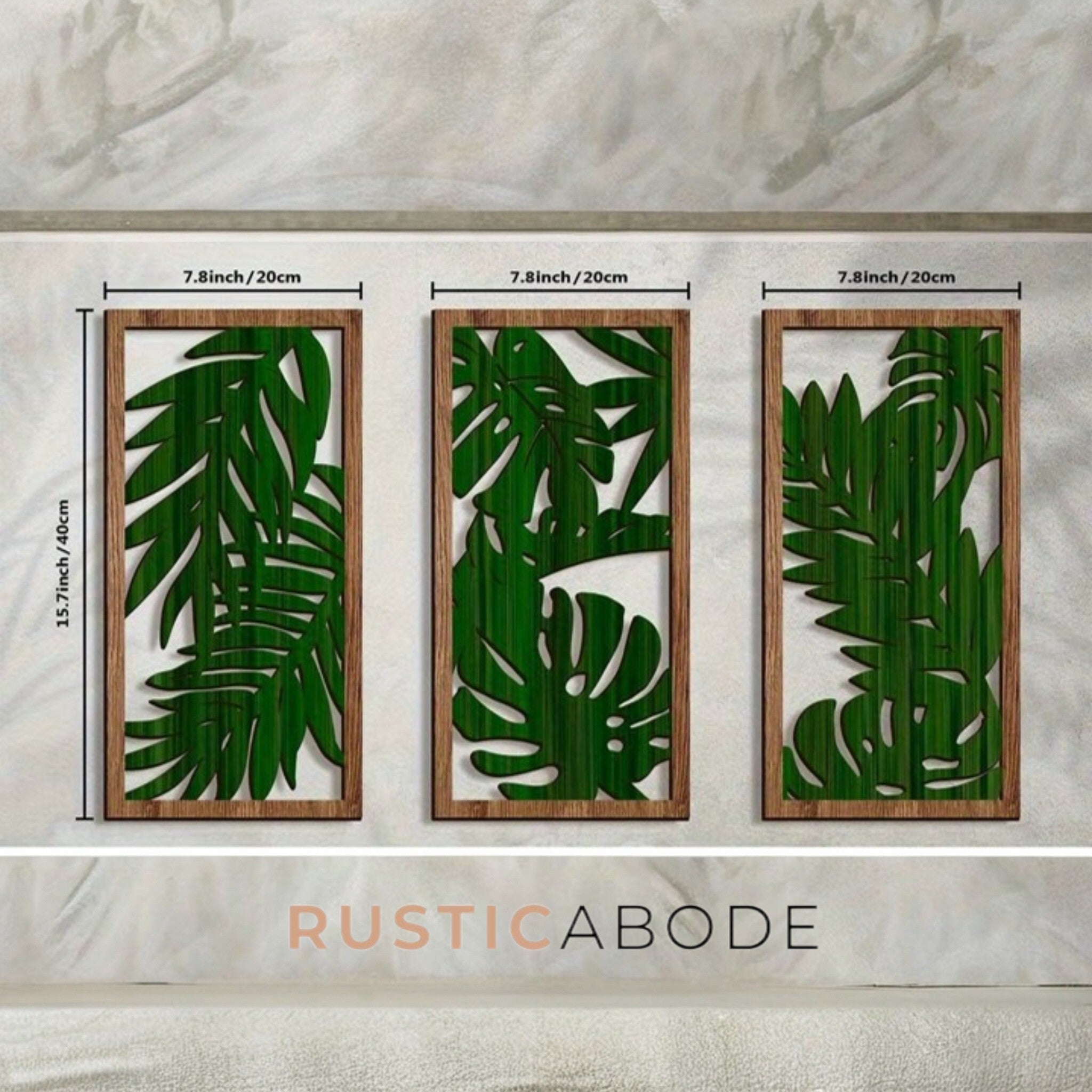 Retro Rustic Patterned Wall Art