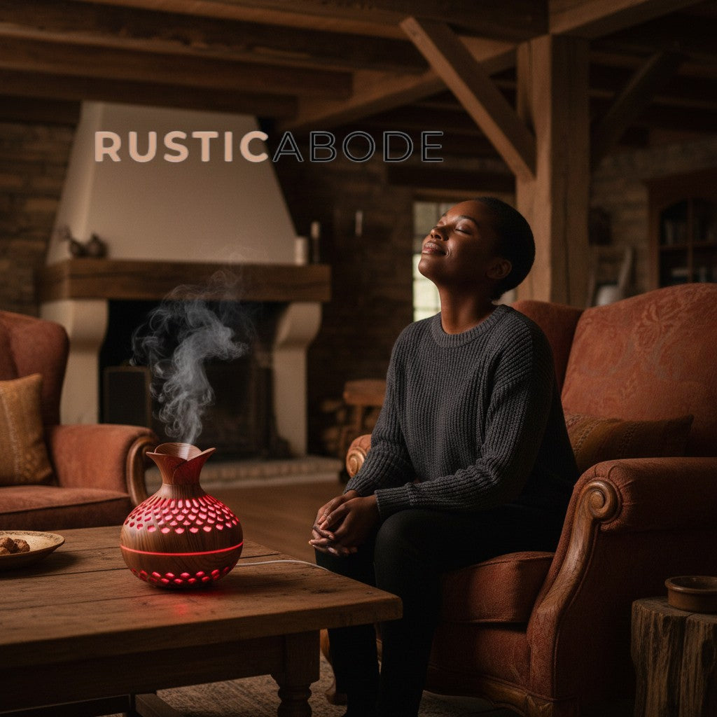 Wood Grain Flower Humidifier