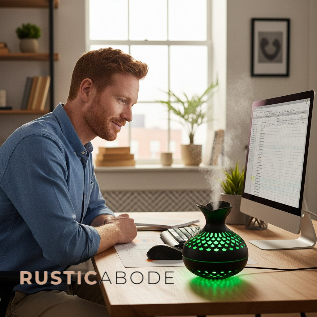 Wood Grain Flower Humidifier