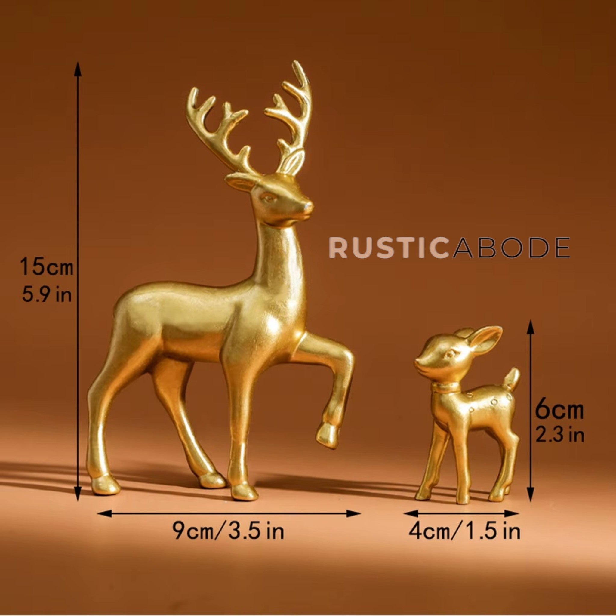 Deer & Fawn Sculptures