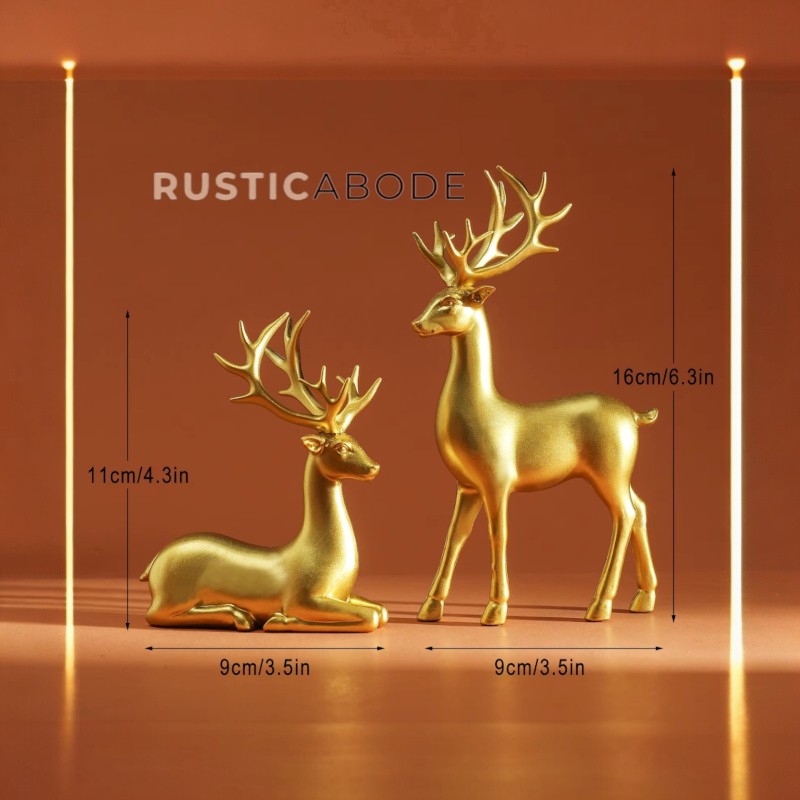 Deer & Fawn Sculptures