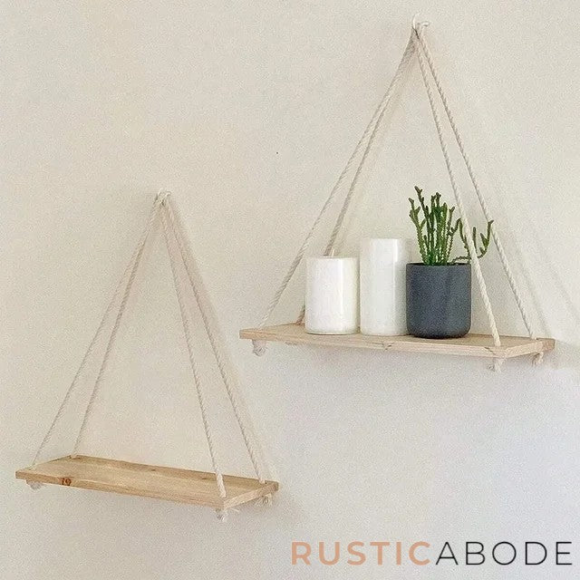 Hanging Rope Wall Shelf