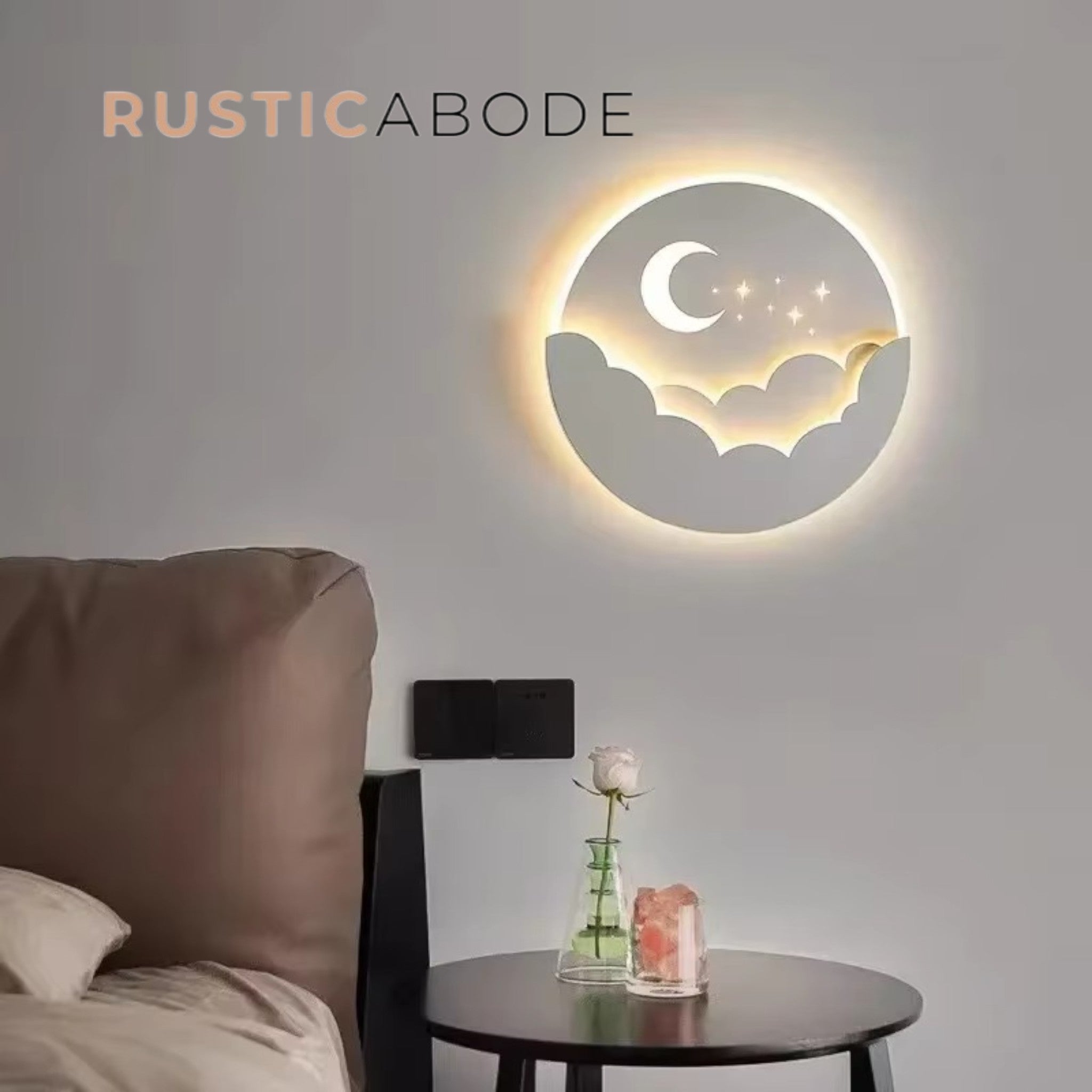 LED Moon & Stars Wall Lamp