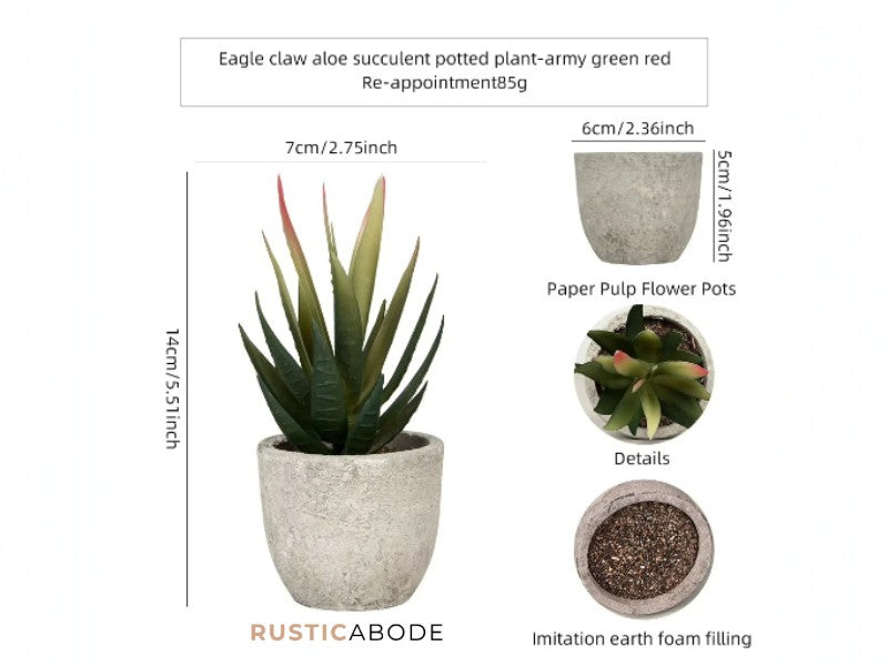 Mini Faux Succulent Set
