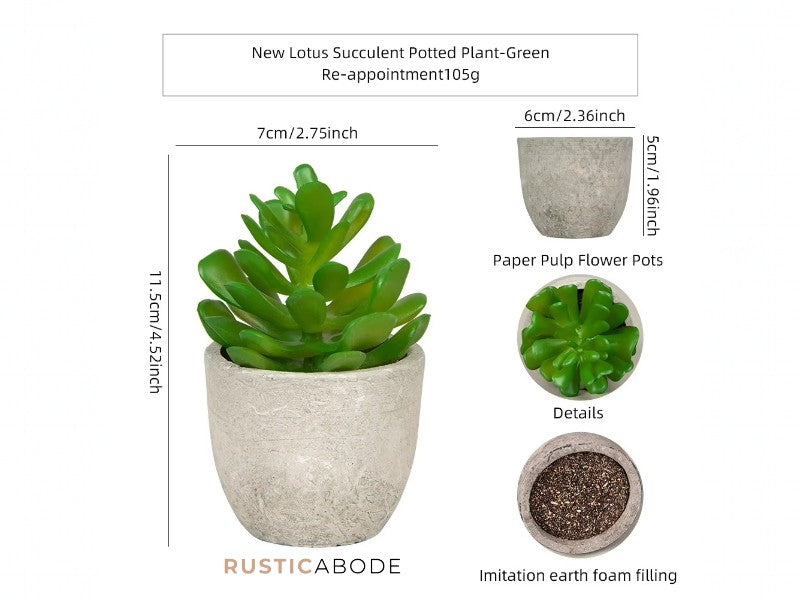 Mini Faux Succulent Set