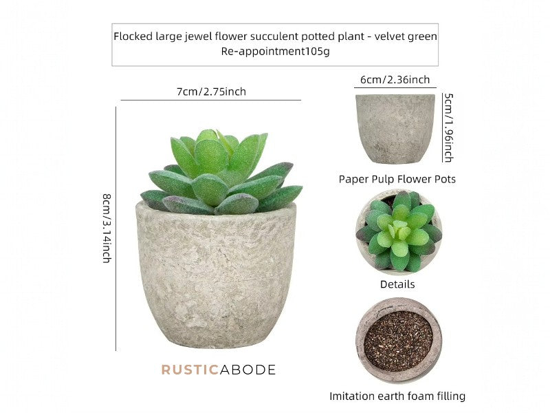 Mini Faux Succulent Set
