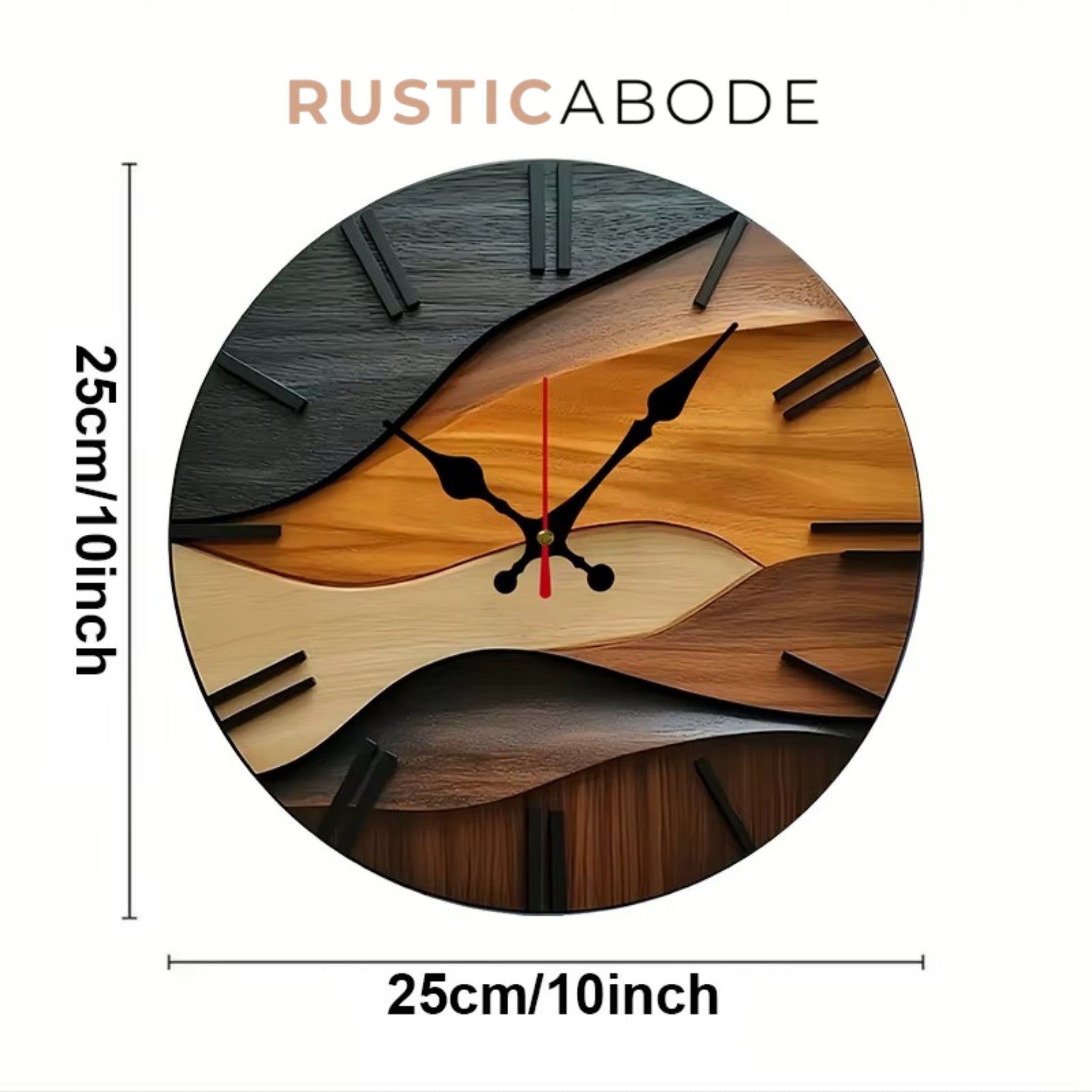 Nordic Wooden Round Silent Hanging Wall Clock