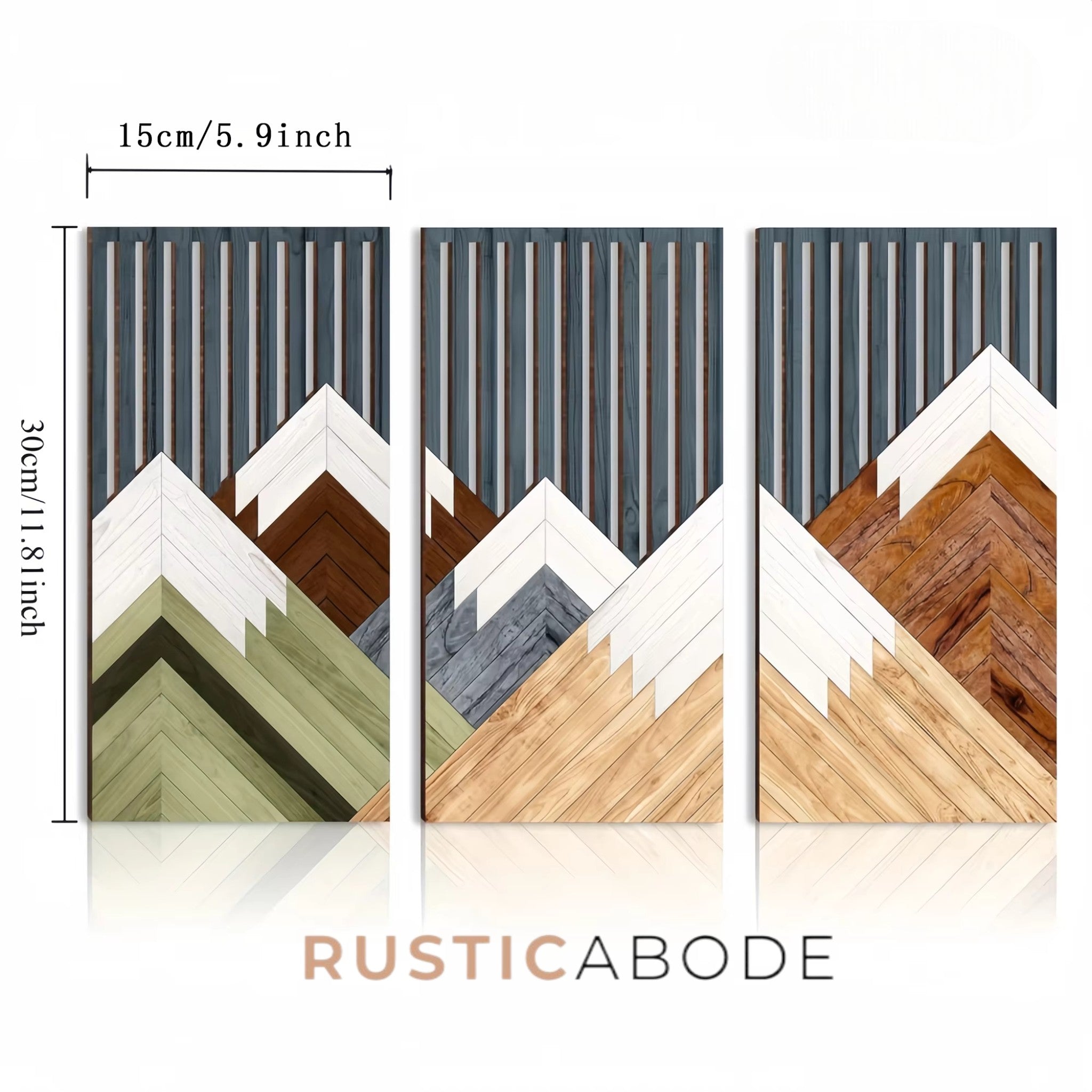 Retro Rustic Patterned Wall Art