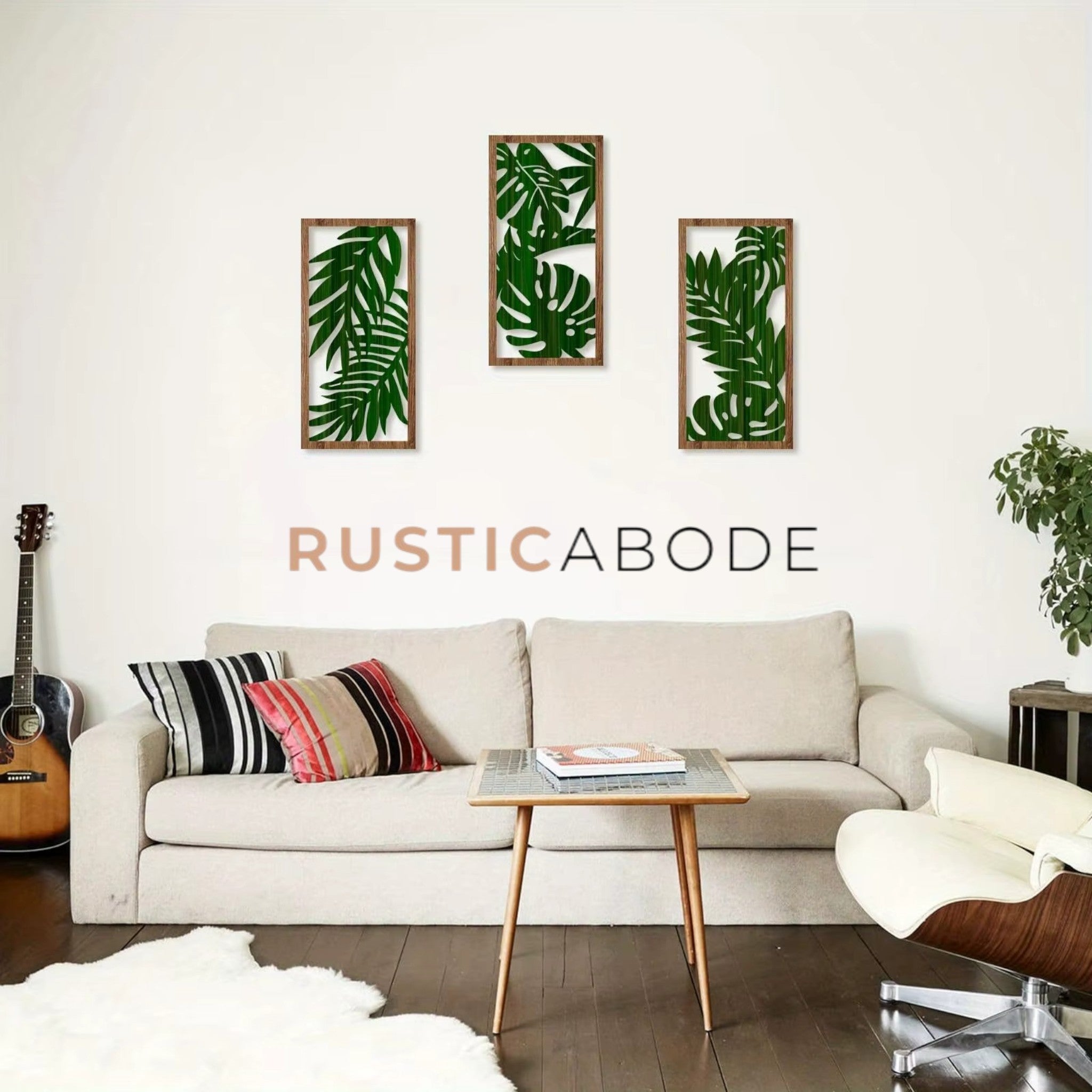 Retro Rustic Patterned Wall Art