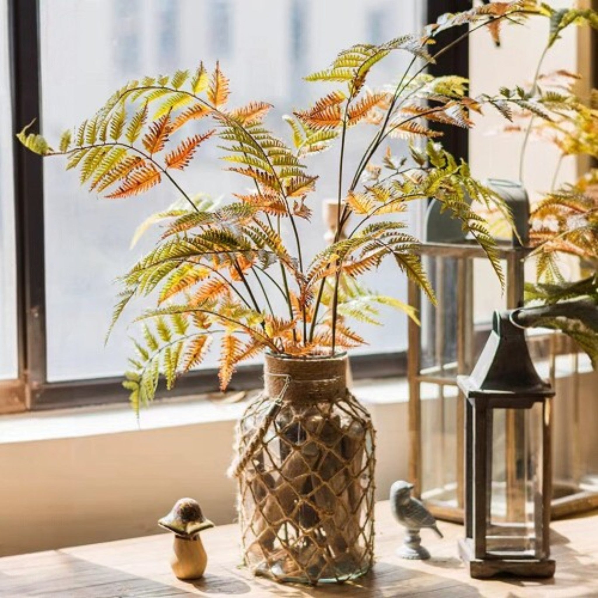 Rustic Hanging Glass Vase Rope